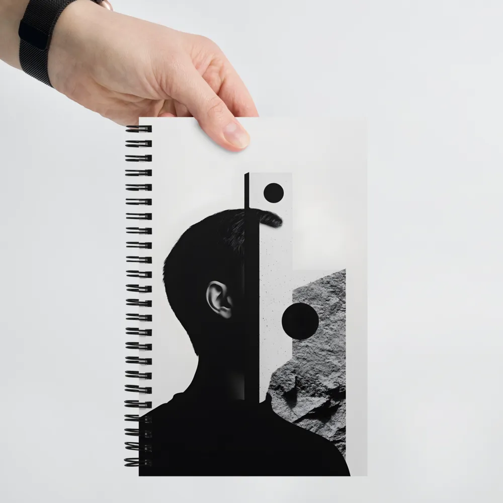 Abstract Brutalist Form 
 Spiral Notebook | 140 pages