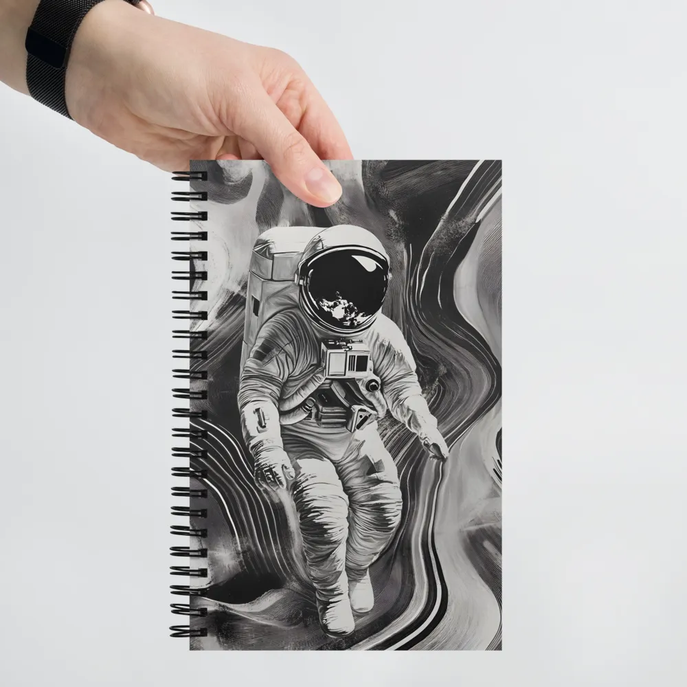 Astronaut in Swirling Space 
 Spiral Notebook | 140 pages