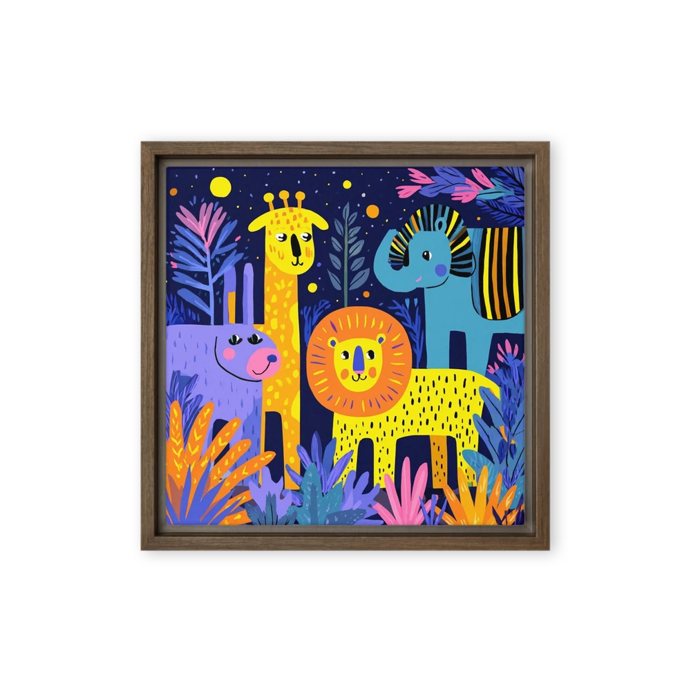 Midnight Jungle Gathering | Art Print
