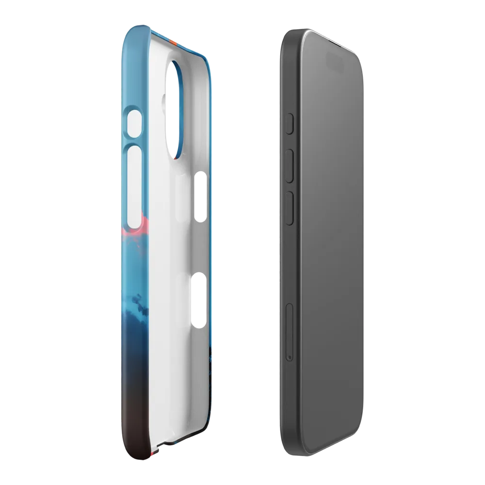 Chromatic Glitchscape 
 iPhone 16 Pro | Snap Case