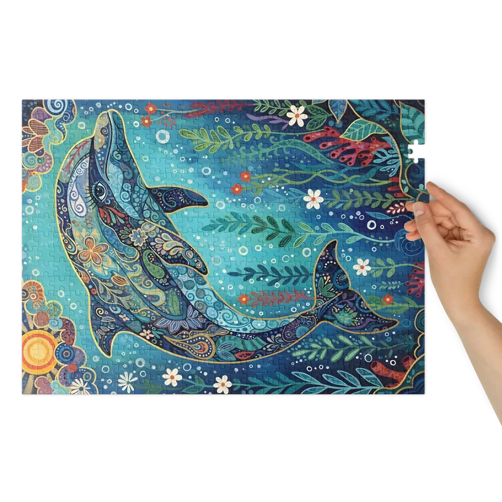 Ornate Dolphin | Jigsaw Puzzles
