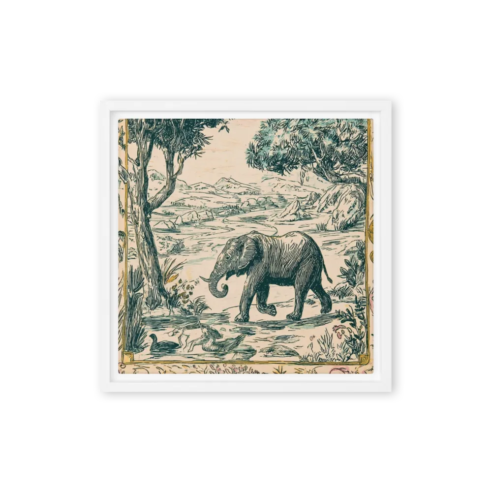 The Grand Elephant 
 Canvas | 8″x 8″