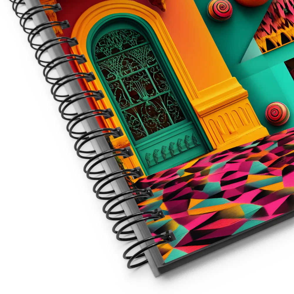 Dreamlike Cityscape Abstract 
 Spiral Notebook | 140 pages