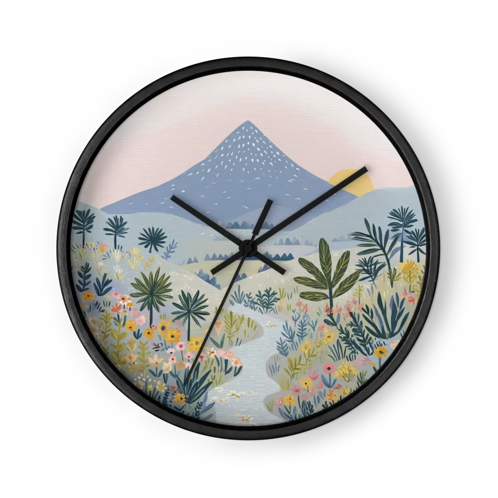 Mountain Wildflower Meadow | Wall Clock