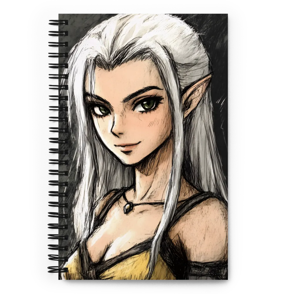 Enchanting Elf Portrait 
 Spiral Notebook | 140 pages