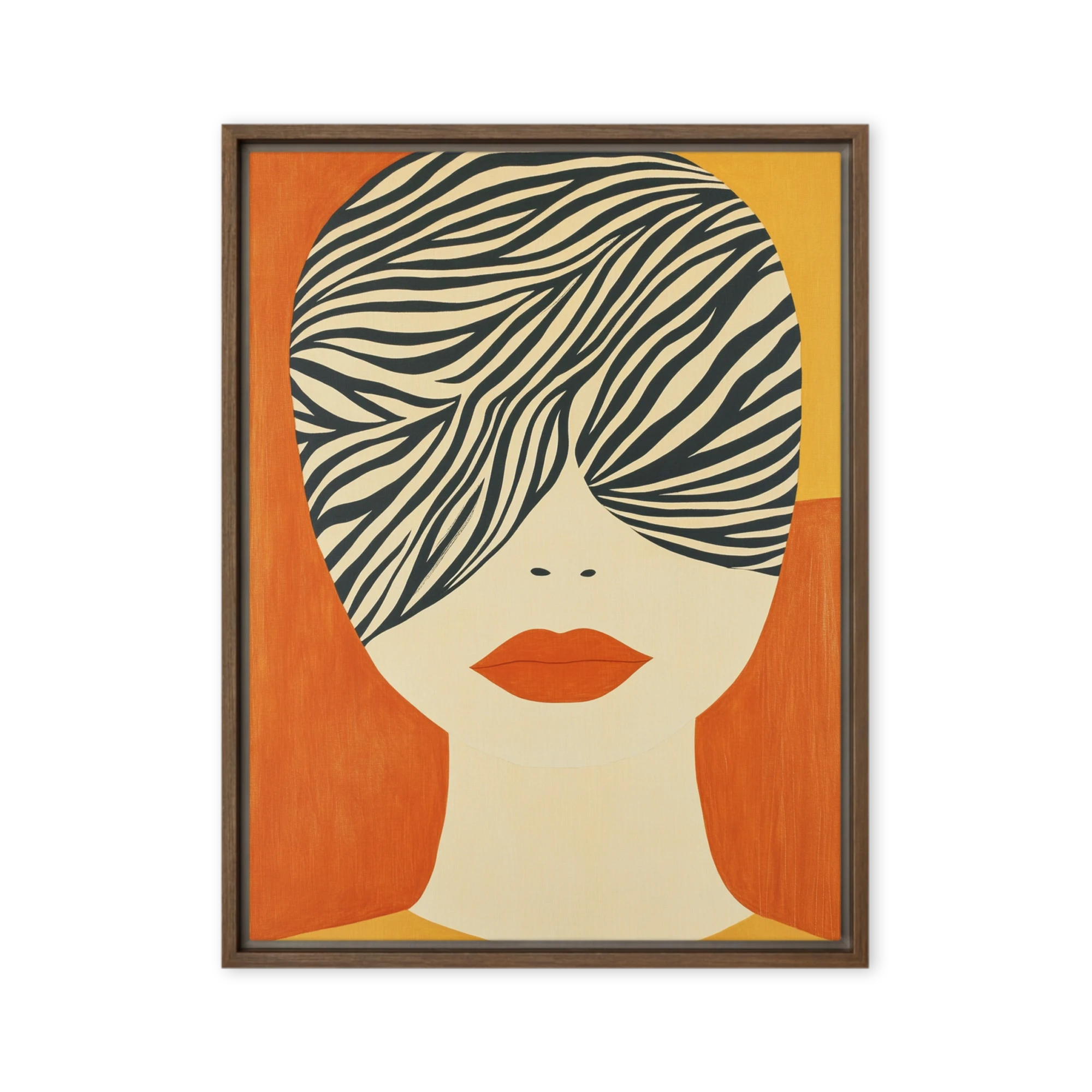 Stylized Zebra Portrait