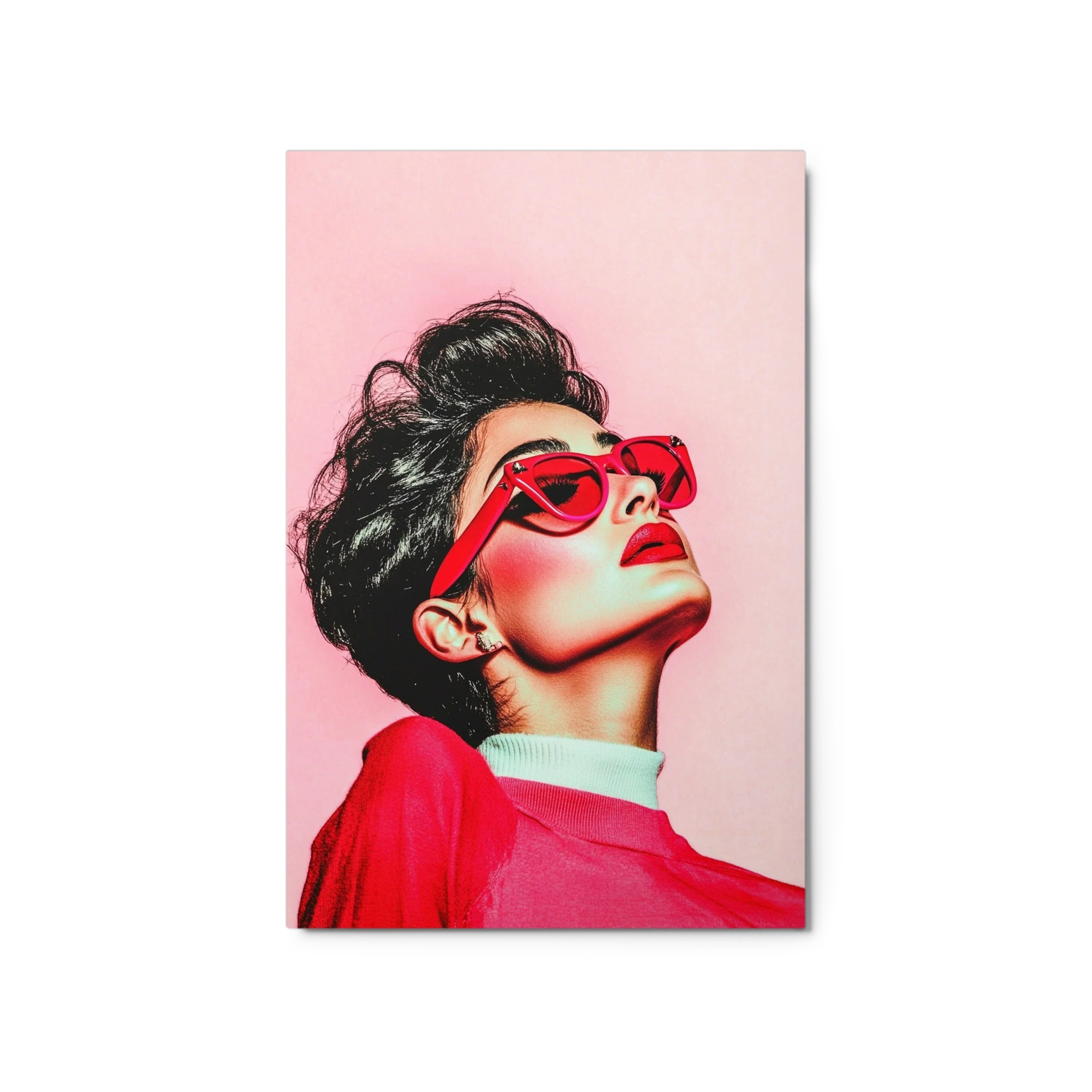 Fashion Portrait with Red Sunglasses