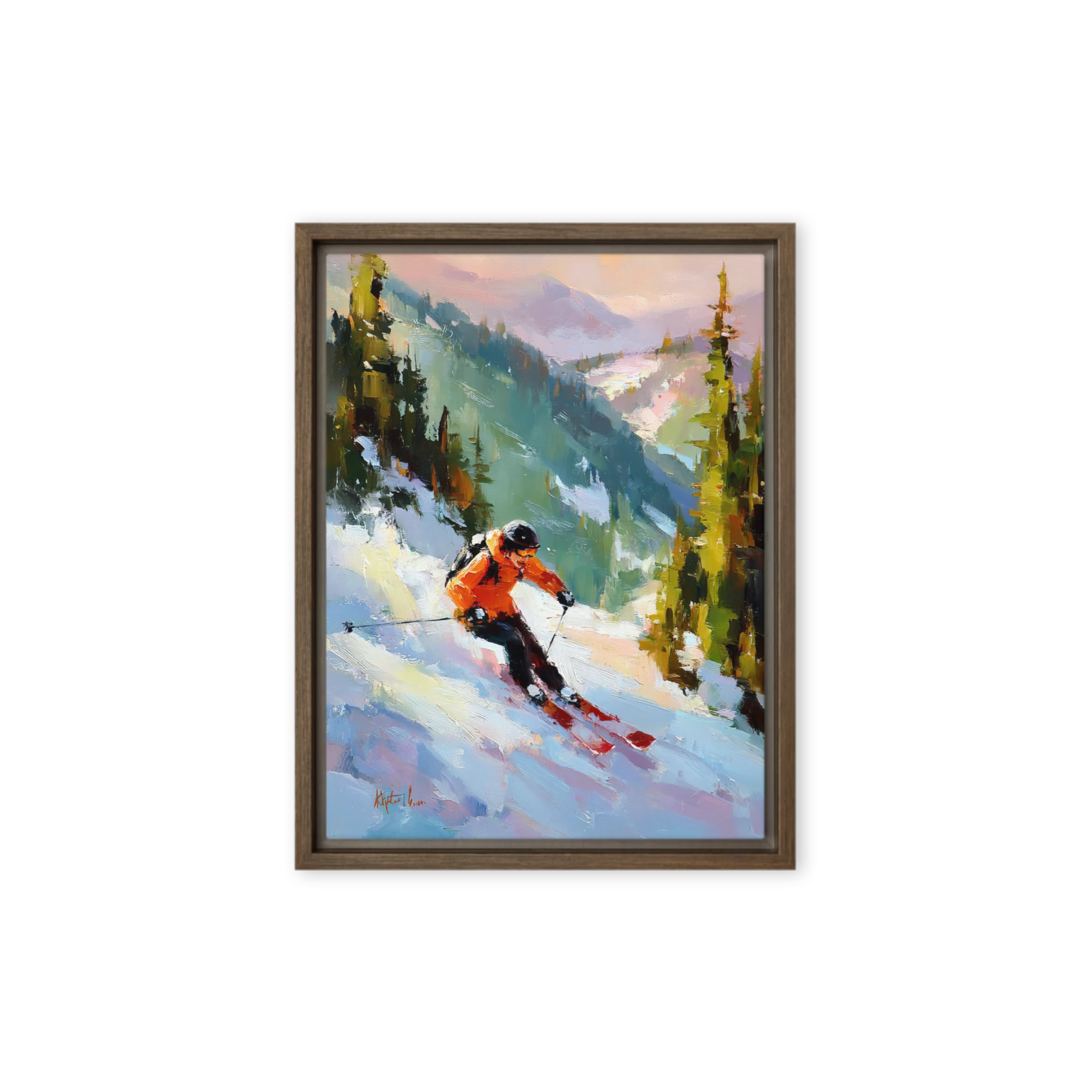 Downhill Alpine Skier