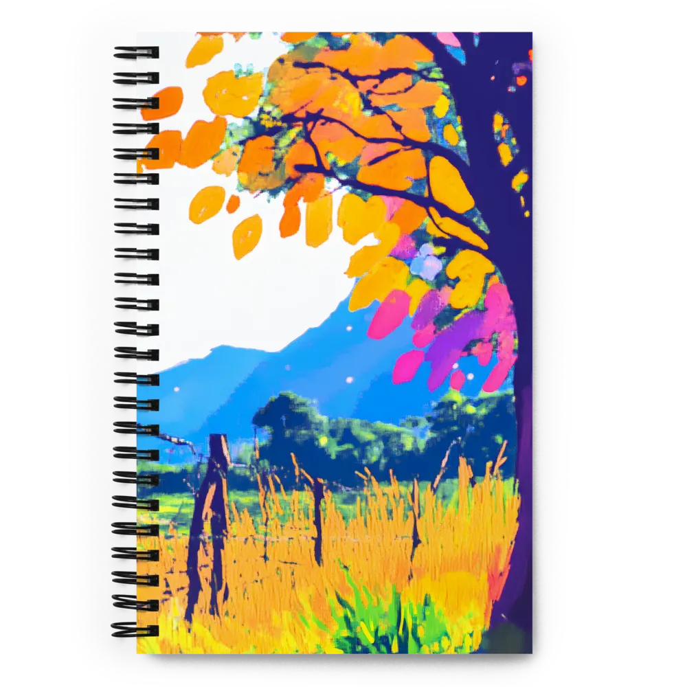 Autumn Mountain Impression 
 Spiral Notebook | 140 pages