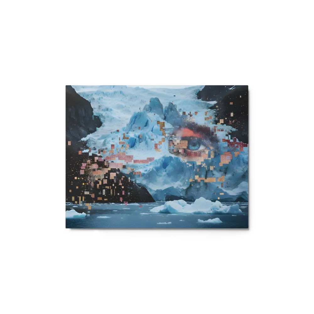 Melting Gaze of the Glacier 
 Metal Print | 16″x 20″