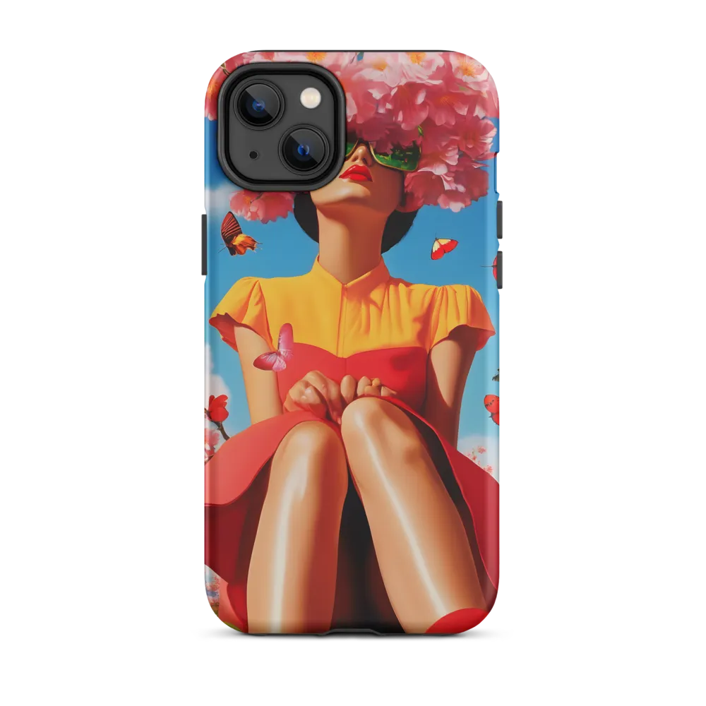 Surreal Woman with Flowers and Butterflies | Phone Case