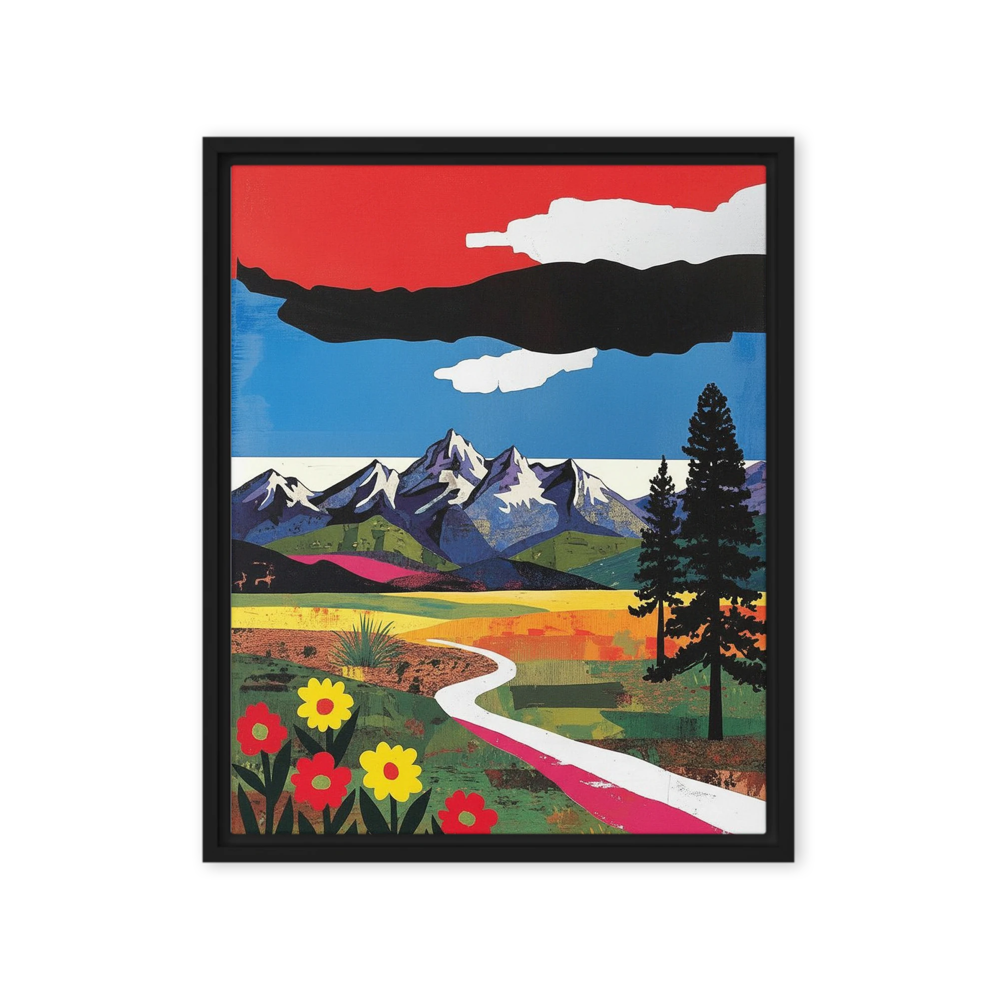 Vibrant Mountain Path