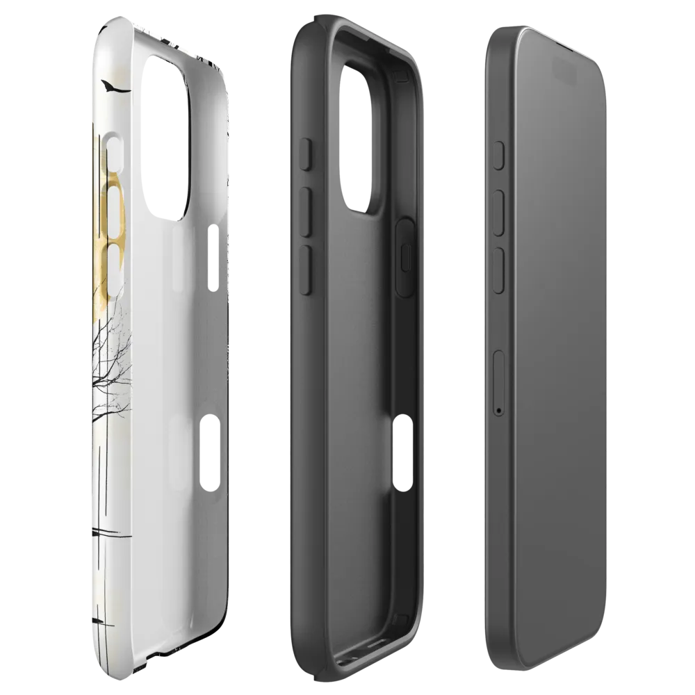 Solitude Under Golden Moon | Phone Case