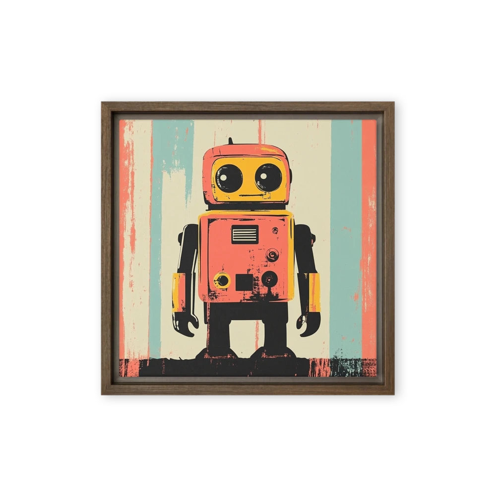 Retro Robot Icon | Art Print