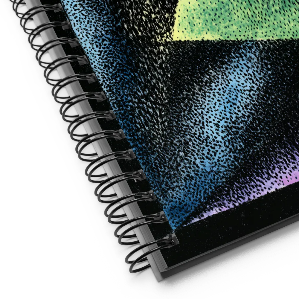 Stippled Neon Geometry 
 Spiral Notebook | 140 pages