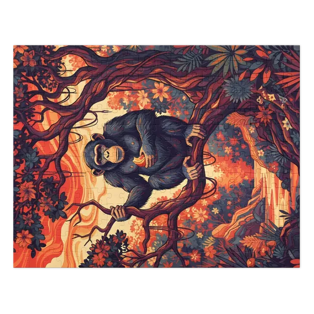 Sunset Chimp | Jigsaw Puzzles