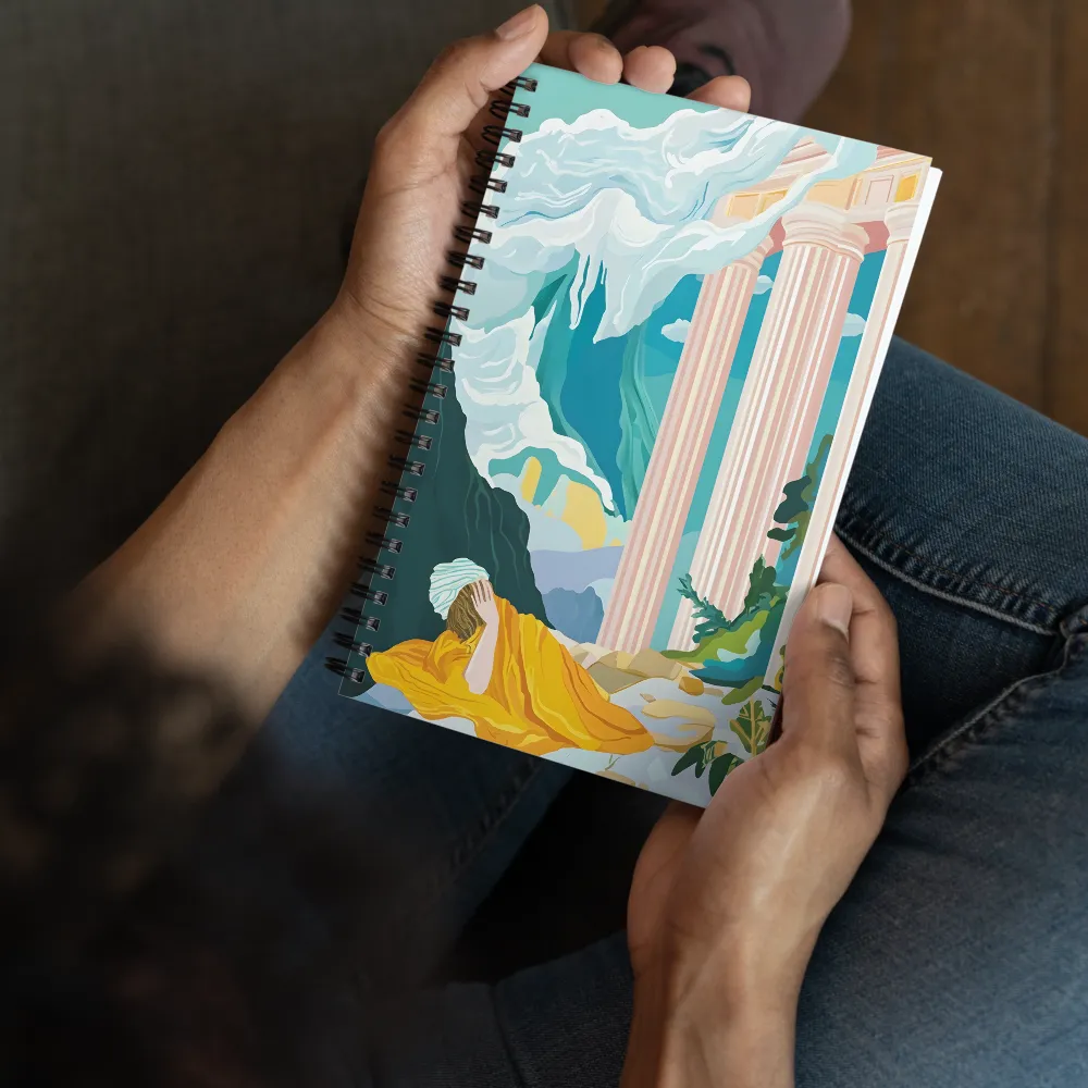 Respite in a Fantastical Ruin 
 Spiral Notebook | 140 pages