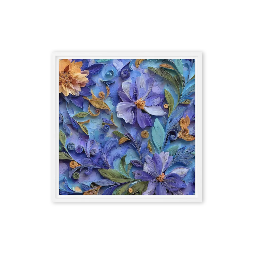 Cerulean Bloom 
 Canvas | 32″x 32″