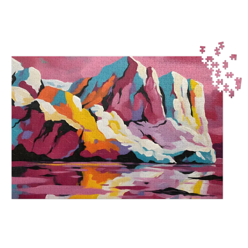 Colorful Impasto Peak