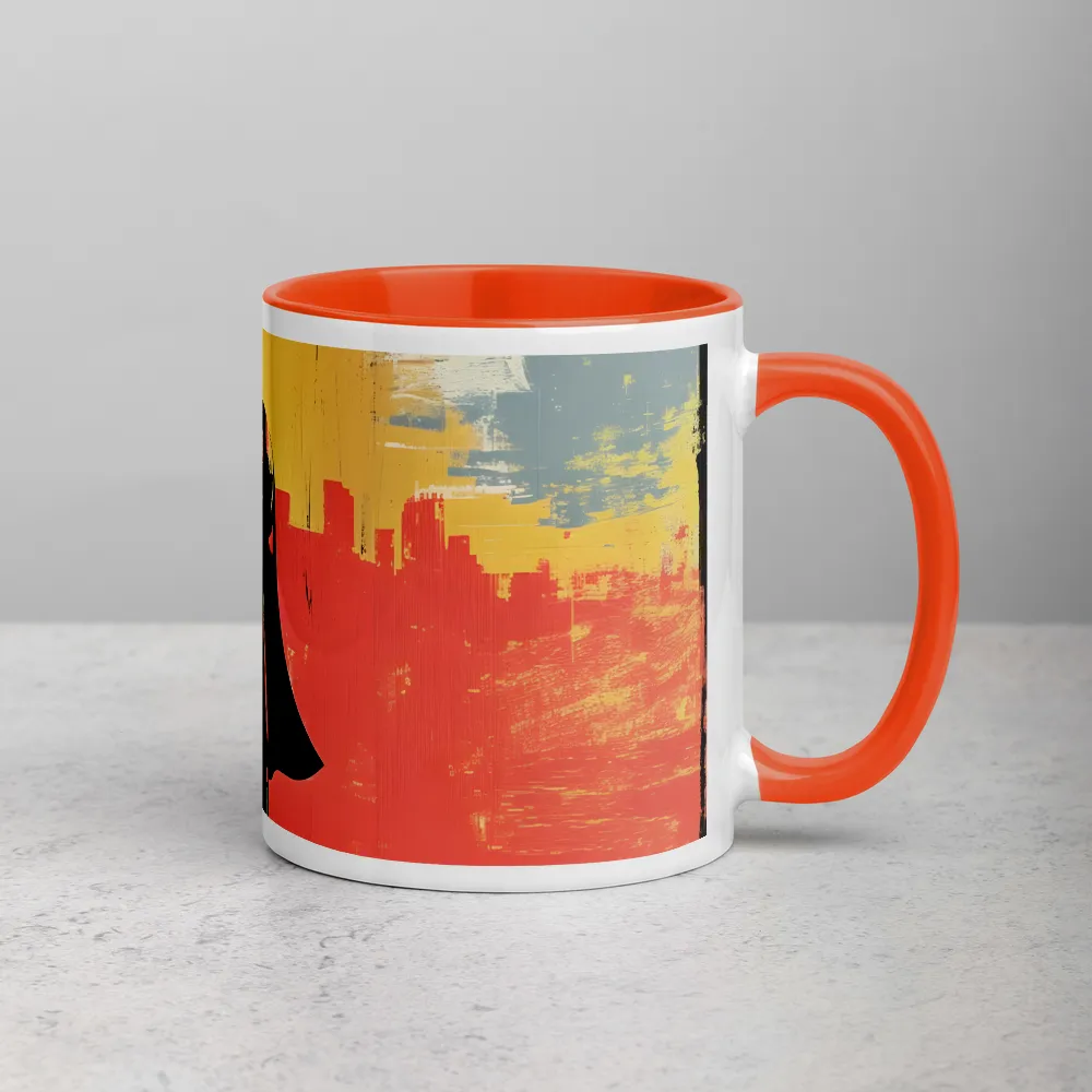 The Silent Sentinel 
 Mug with Red inside