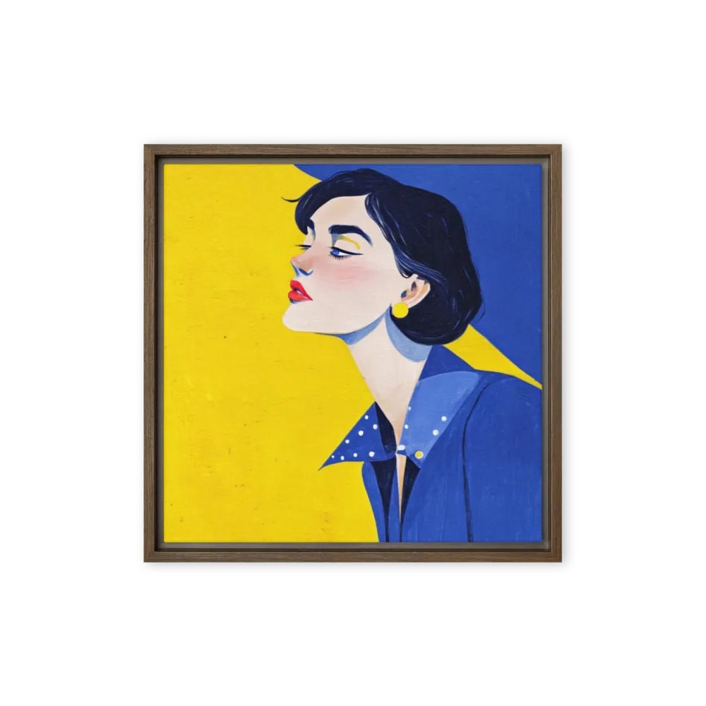 Profile in Yellow and Blue | Art Print