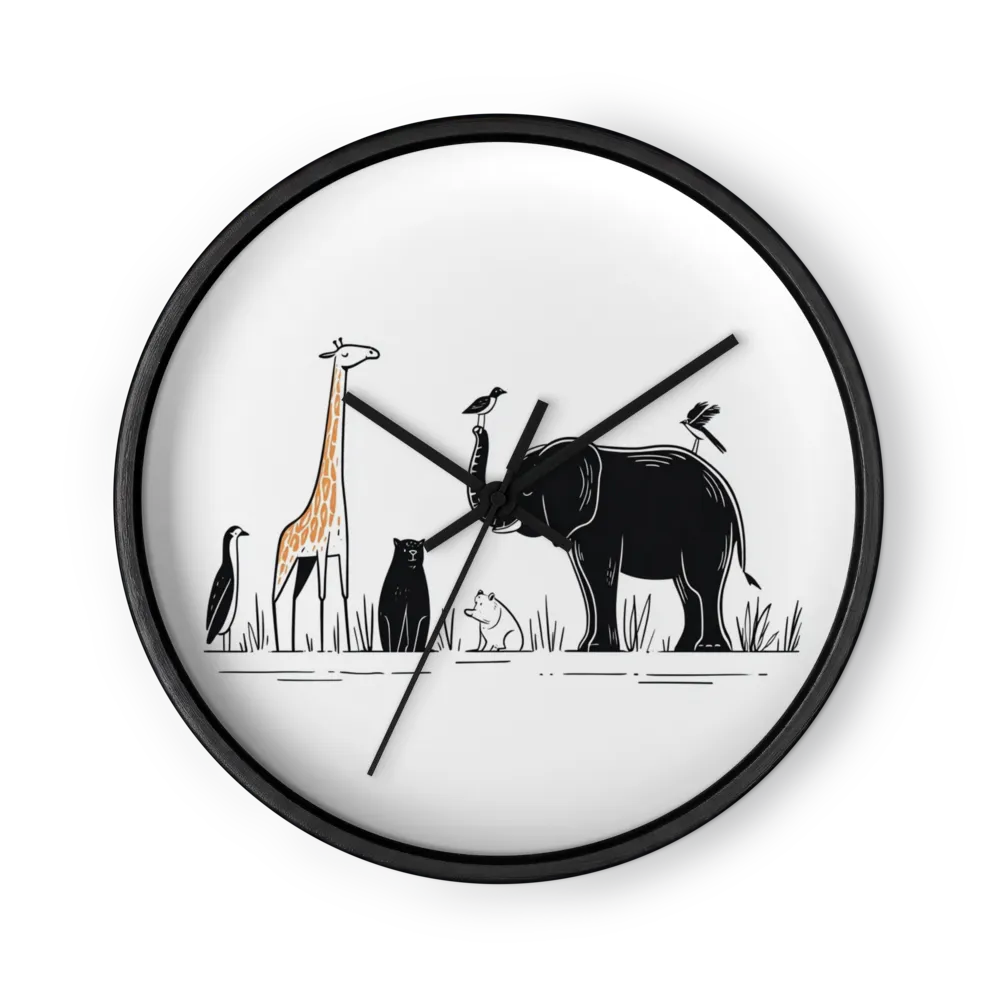 Wildlife Parade | Wall Clock