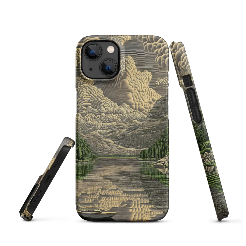 Serene Landscape with Lake and Mountains | Phone Case