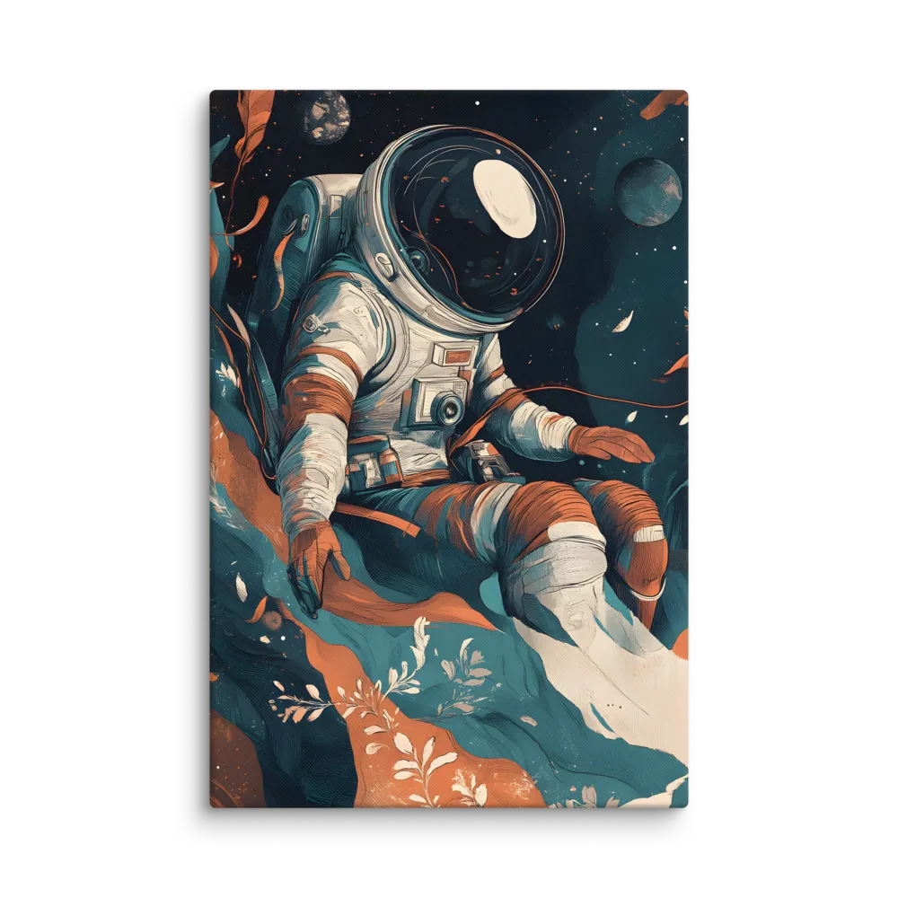 Cosmic Flora Astronaut 
 Canvas | 32″x 48″