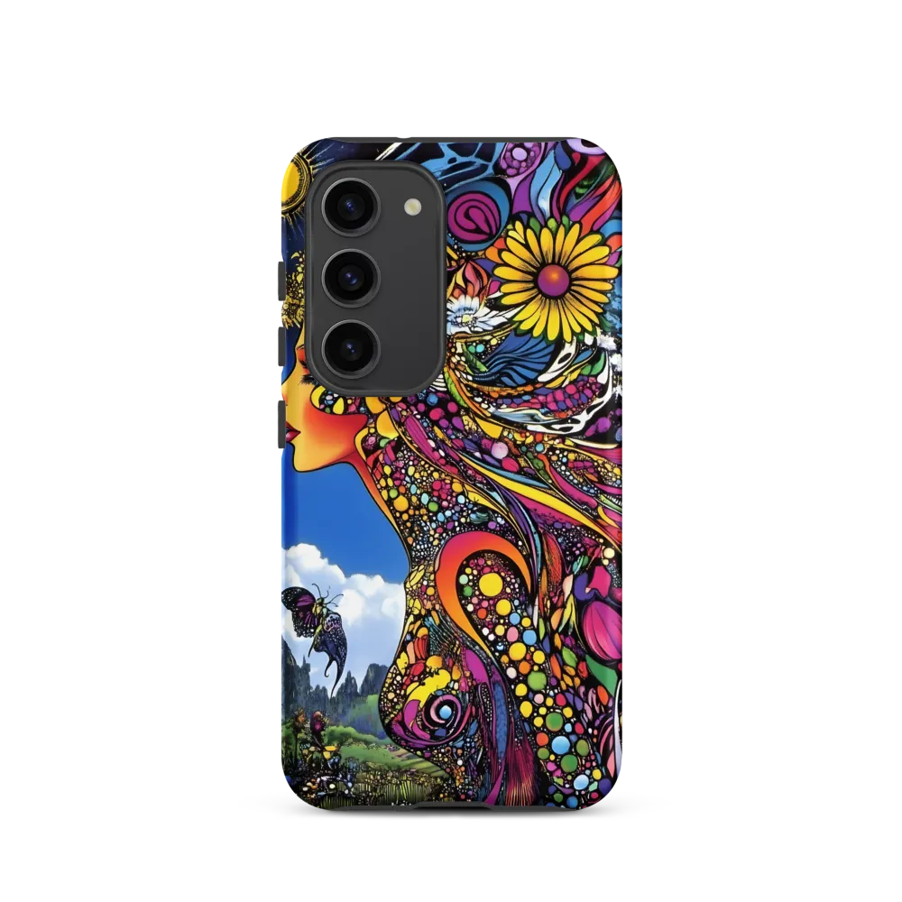 Surreal Woman Portrait with Nature Elements | Phone Case