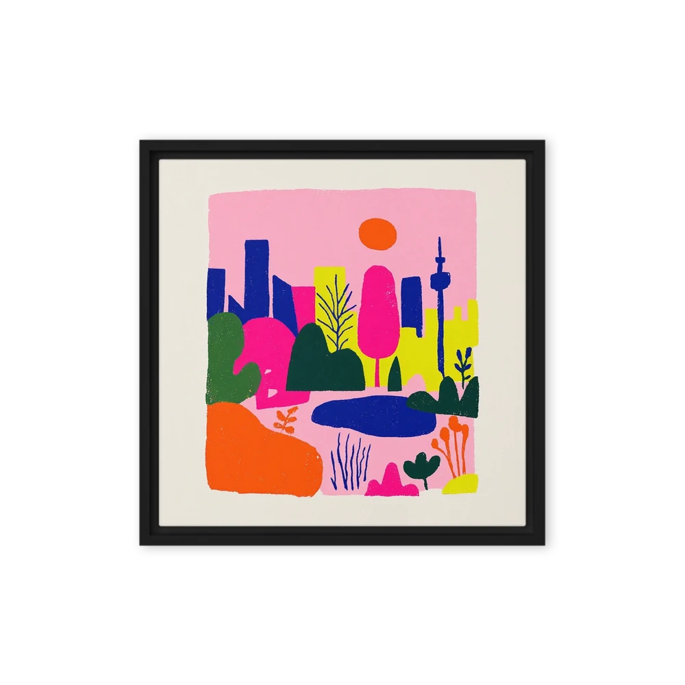 Neon Park Skyline | Art Print