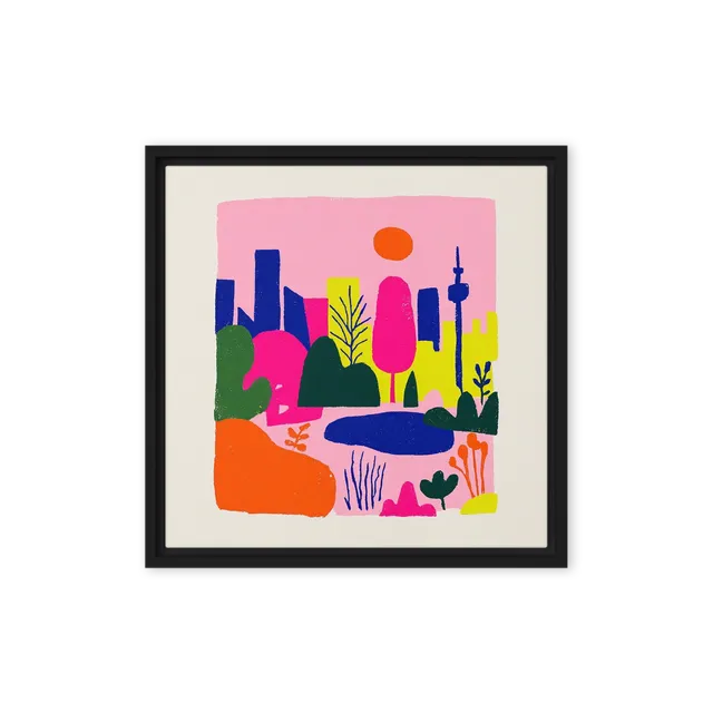 Neon Park Skyline | Art Print