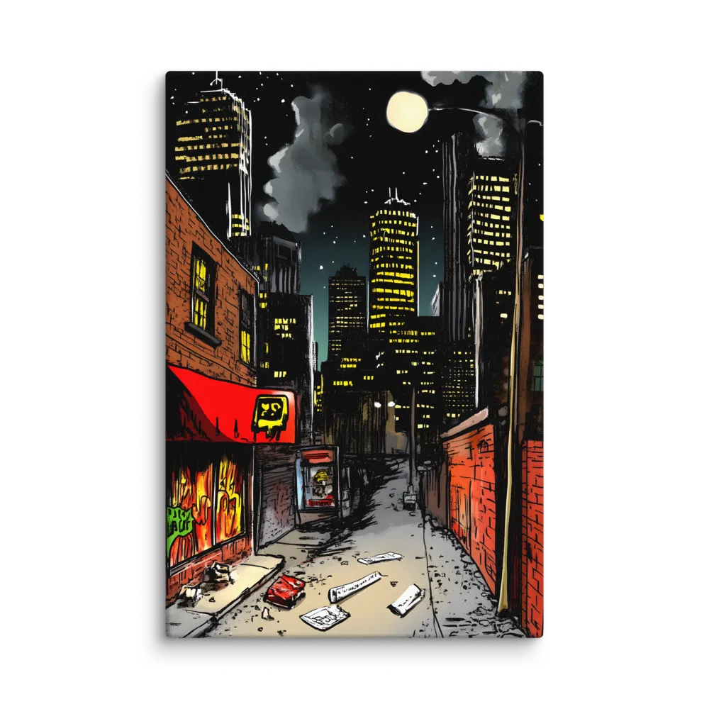 Nocturne Alleyway 
 Canvas | 32″x 48″