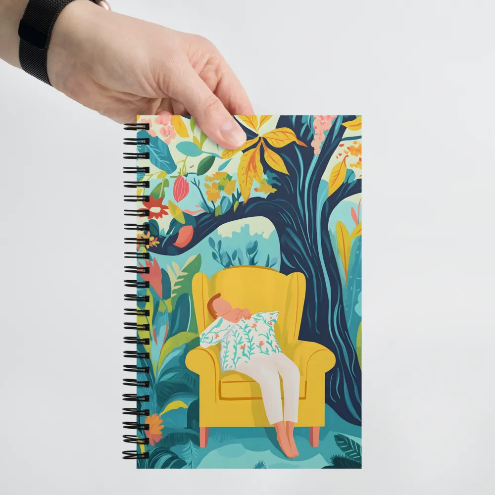 Tropical Relaxation Scene 
 Spiral Notebook | 140 pages