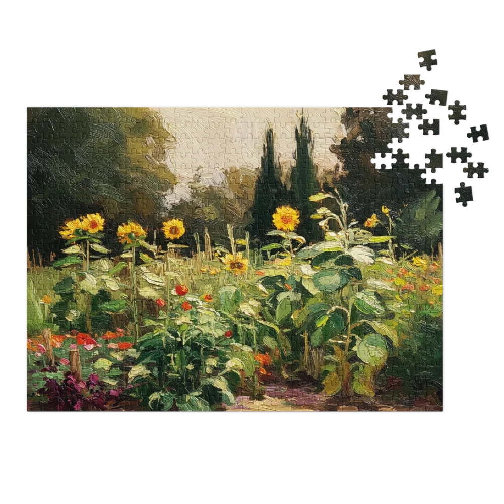 Sunflowers in the Garden