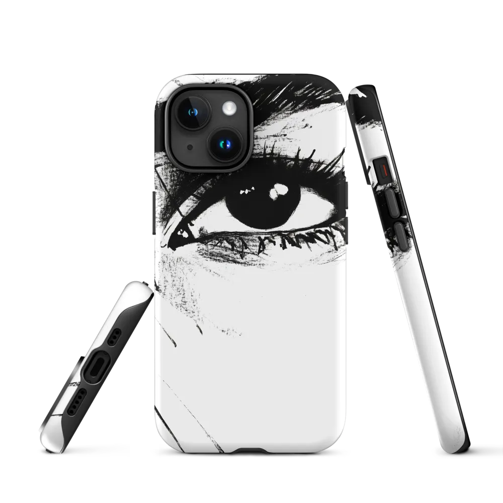 Intense Ink Gaze | Phone Case