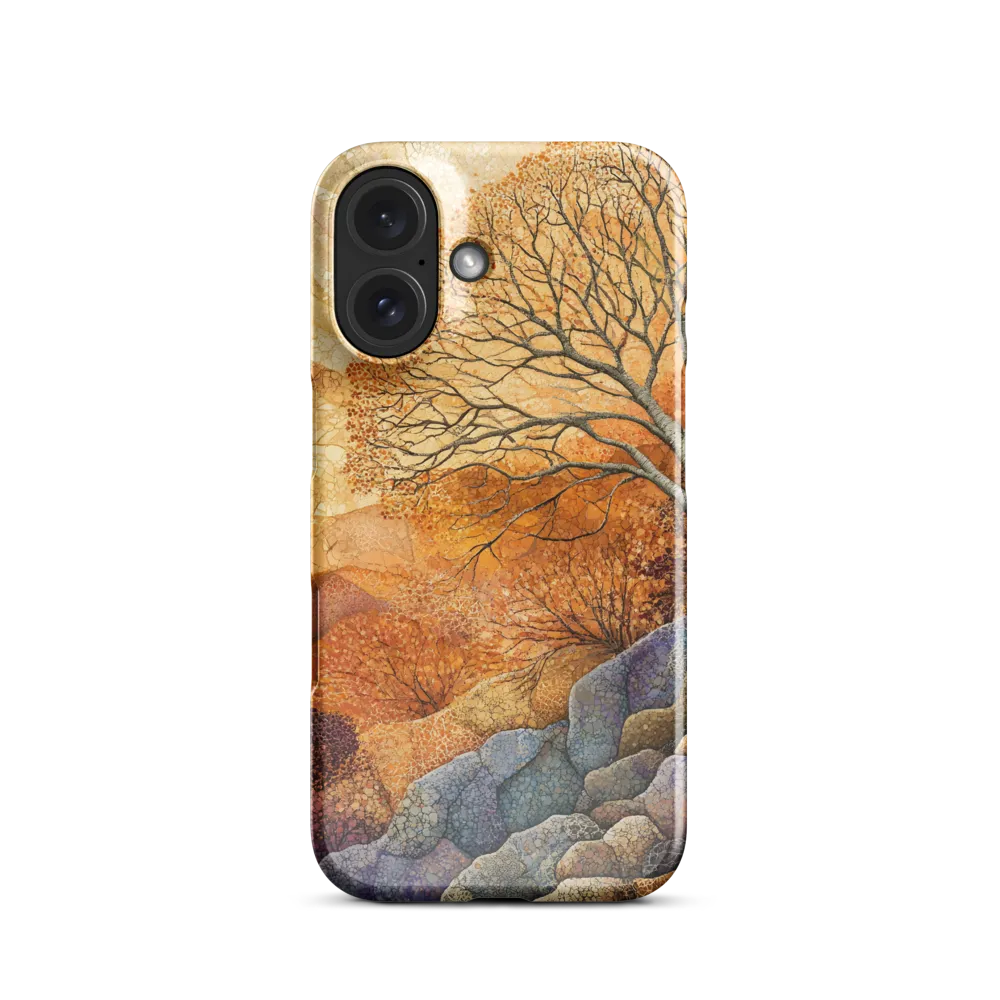 Autumnal Mosaic Tree Landscape 
 iPhone 12 Mini | Snap Case