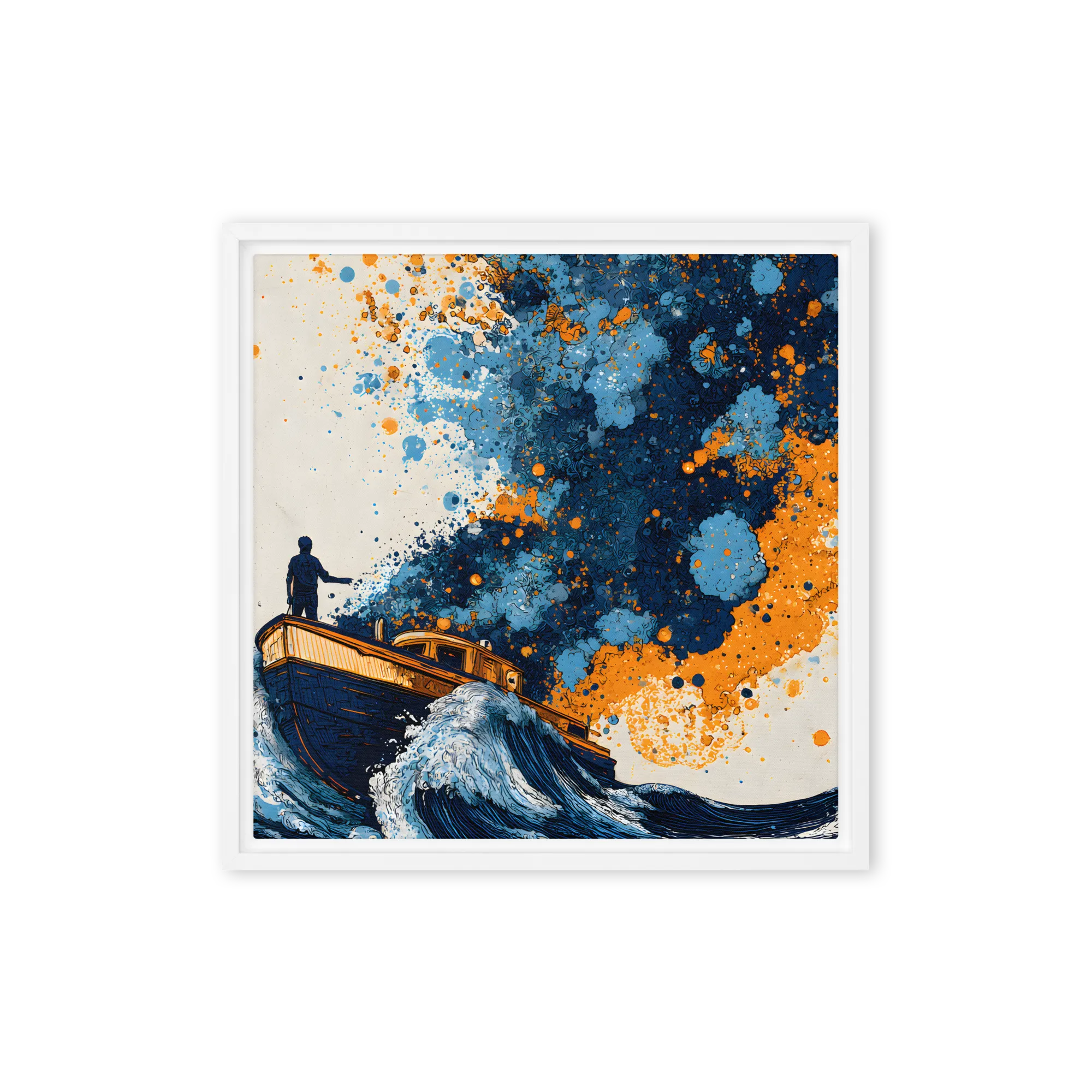 Tormenta de Pintura en el Mar