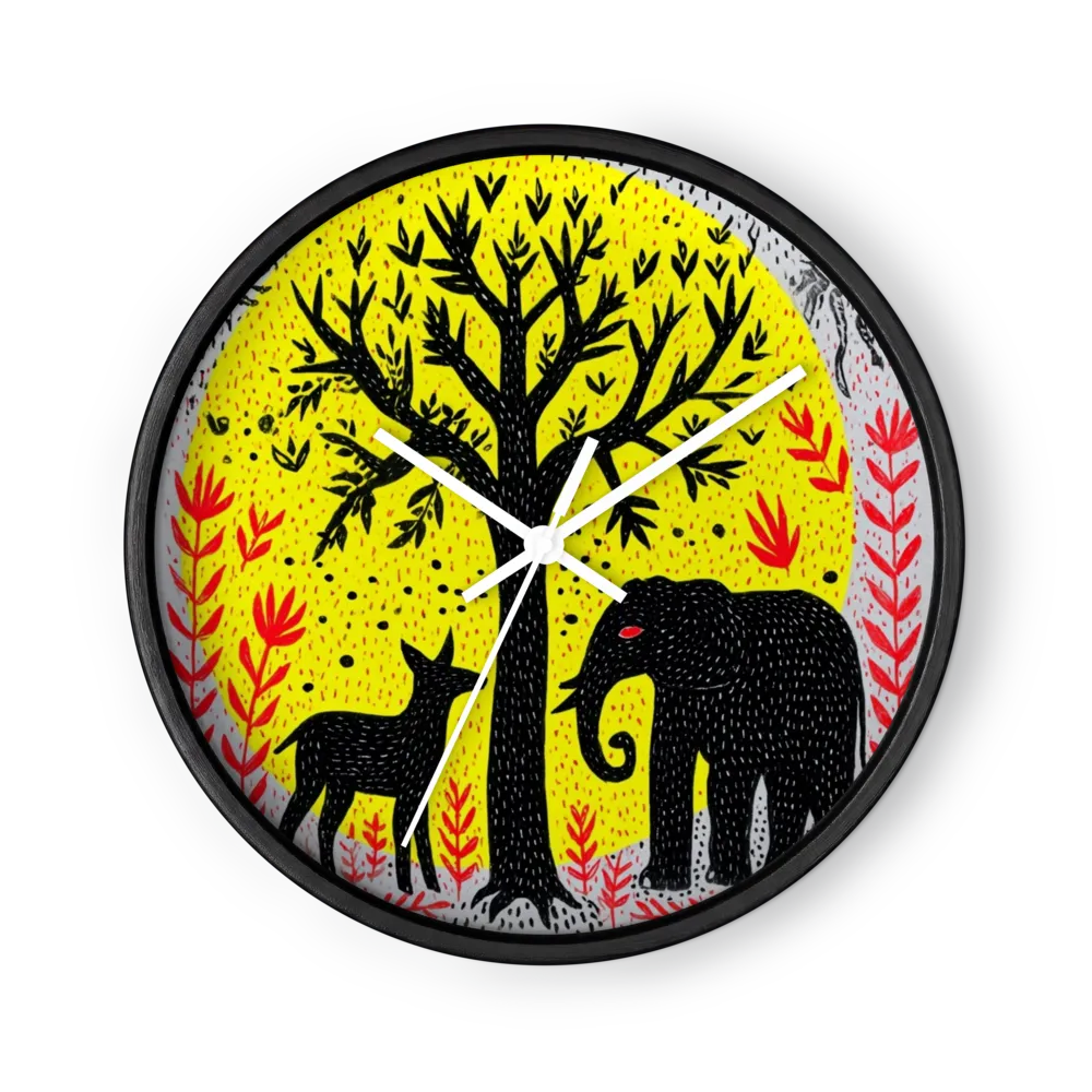 Hillsides Told In Dots — Black Trees, Yellow Sky