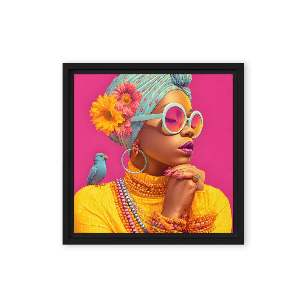 Vibrant Gaze 
 Canvas | 8″x 8″