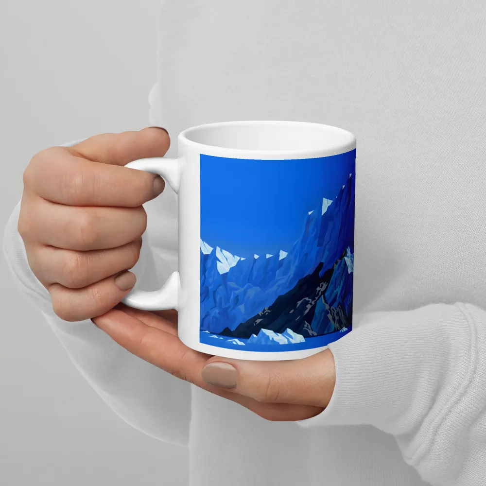 Blue Glacier 
 Mug with Red inside | 15 oz