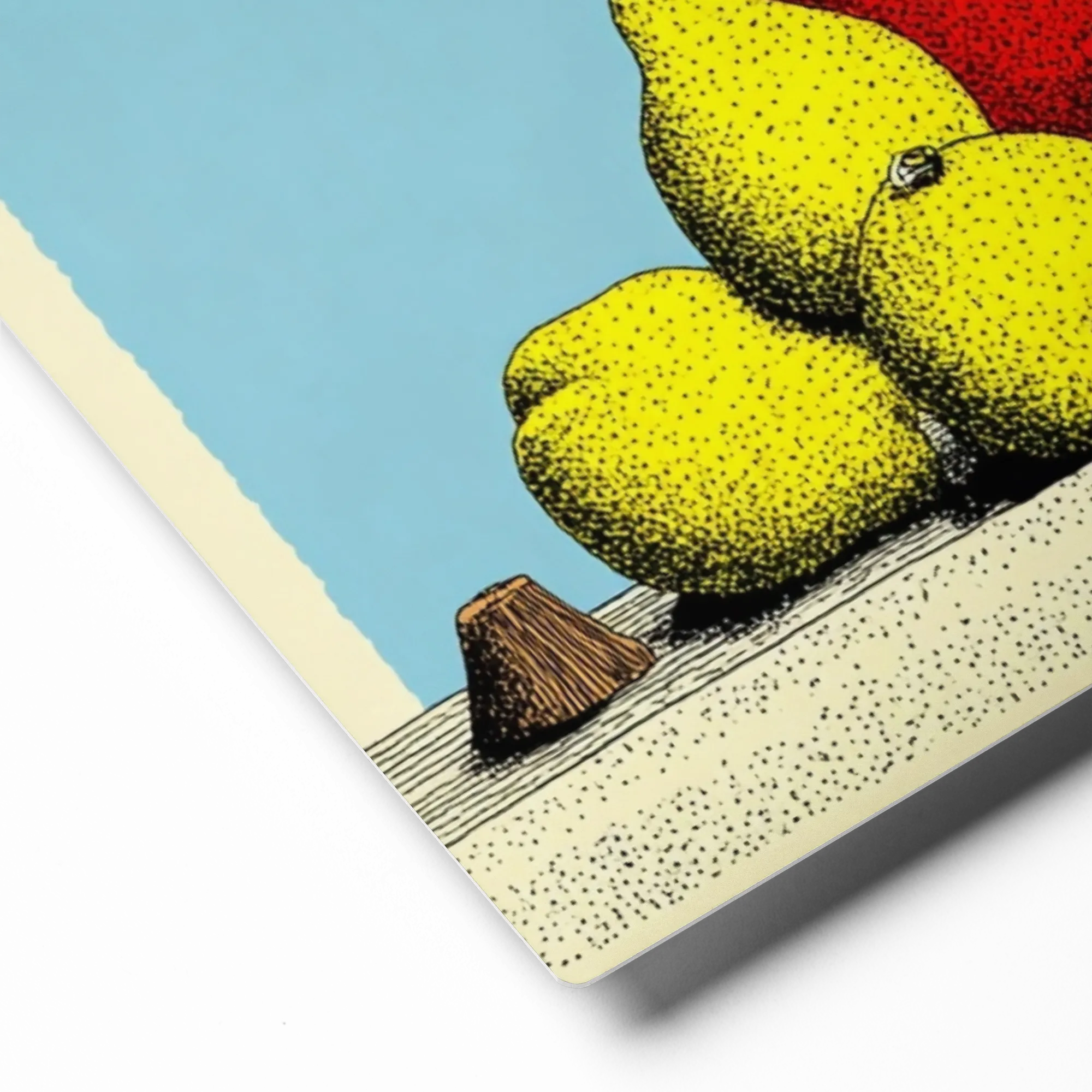 Stippled Still Life 
 Metal Print | 12″x 12″