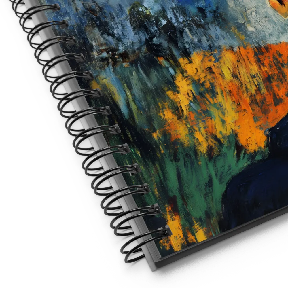 Contemplation Under an Abstract Sky 
 Spiral Notebook | 140 pages