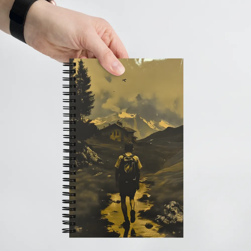 Alpine Journey in Sepia 
 Spiral Notebook | 140 pages