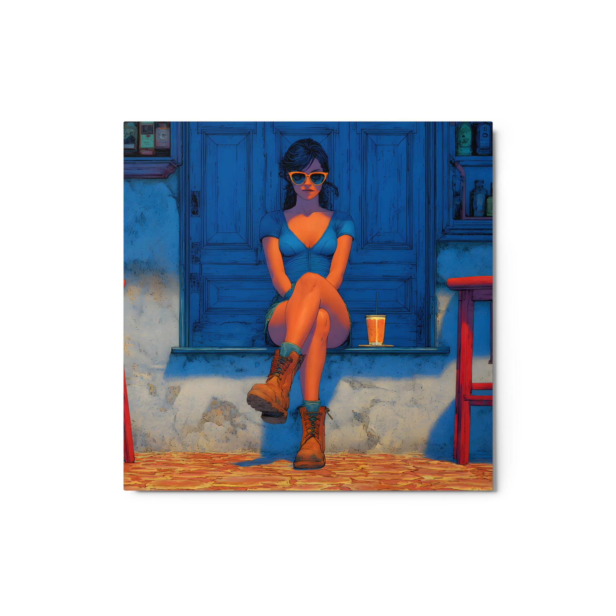 Urban Blue Scene