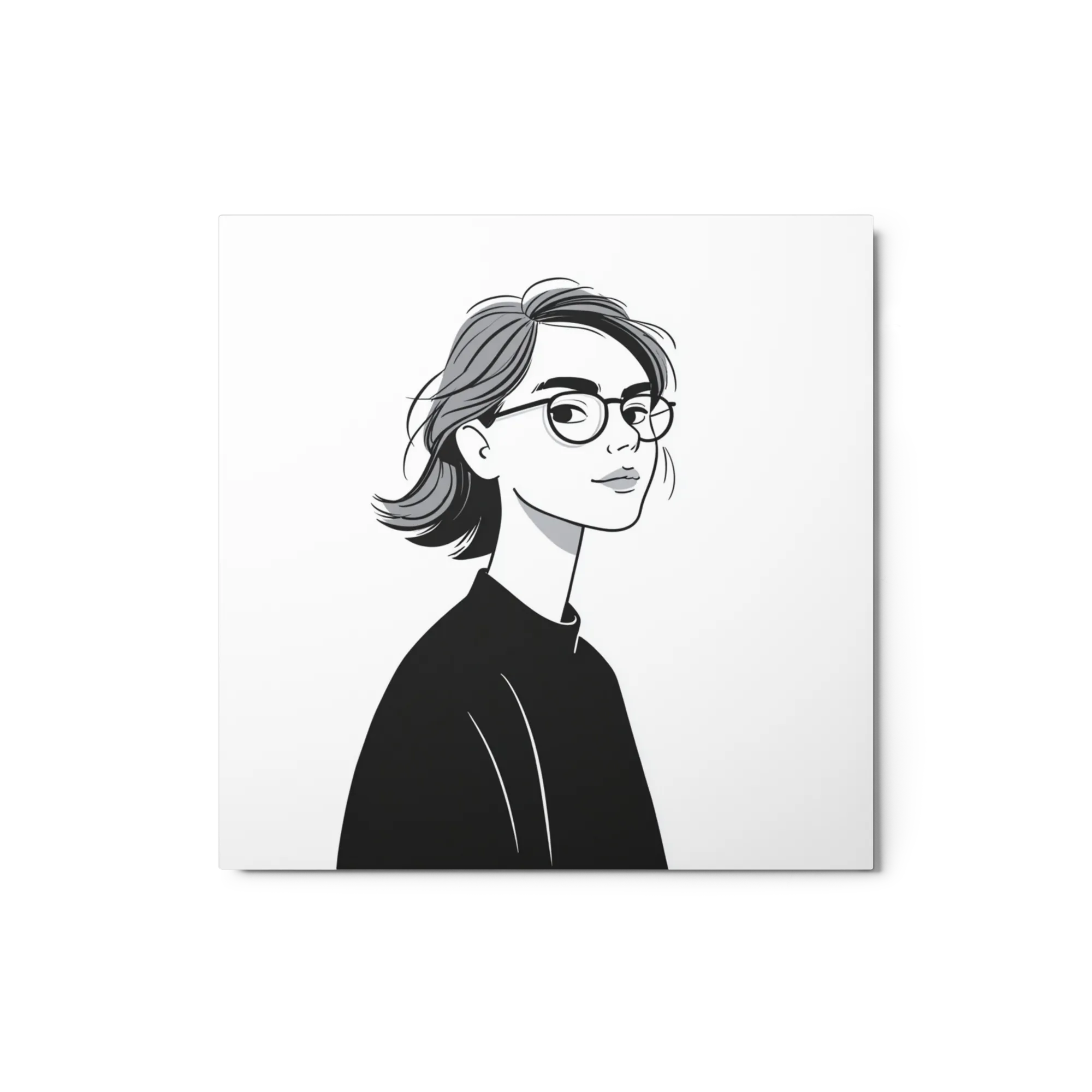 Girl with Glasses Portrait