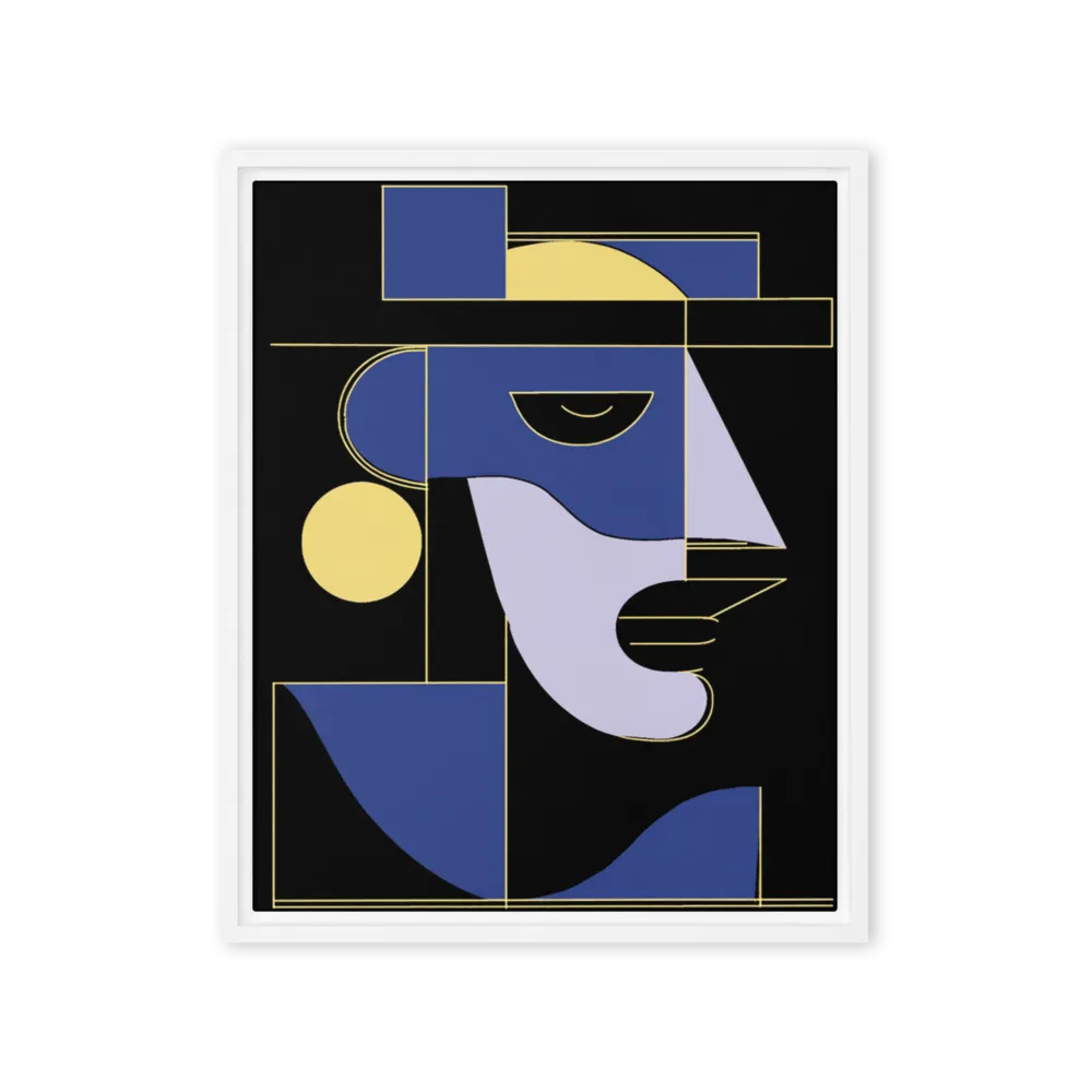 The Blue Cubist 
 Canvas | 20″x 24″
