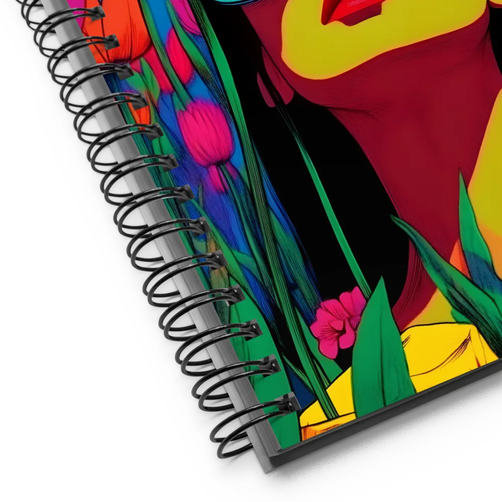 Gaze Among Tulips 
 Spiral Notebook | 140 pages