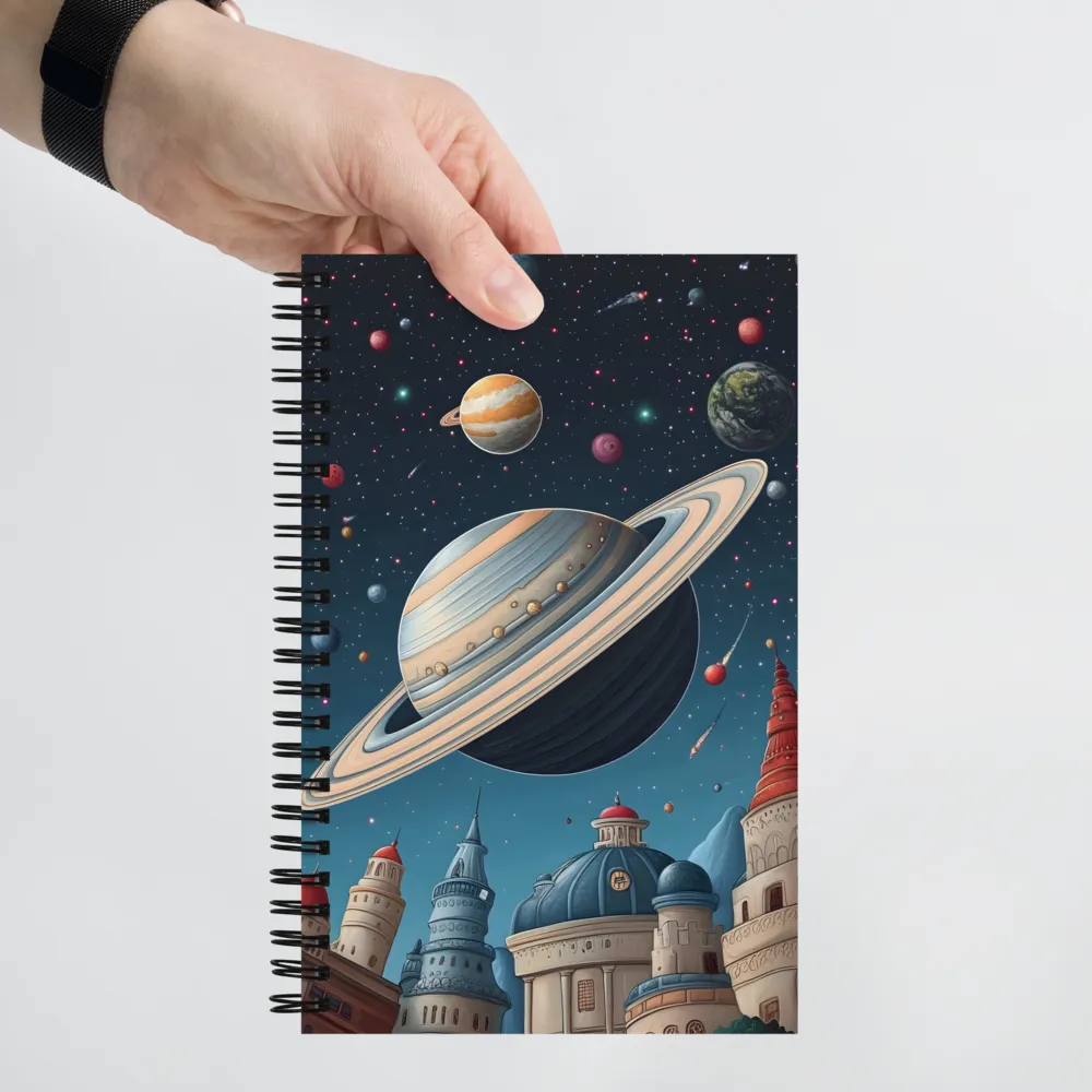 Cosmic Cityscape 
 Spiral Notebook | 140 pages