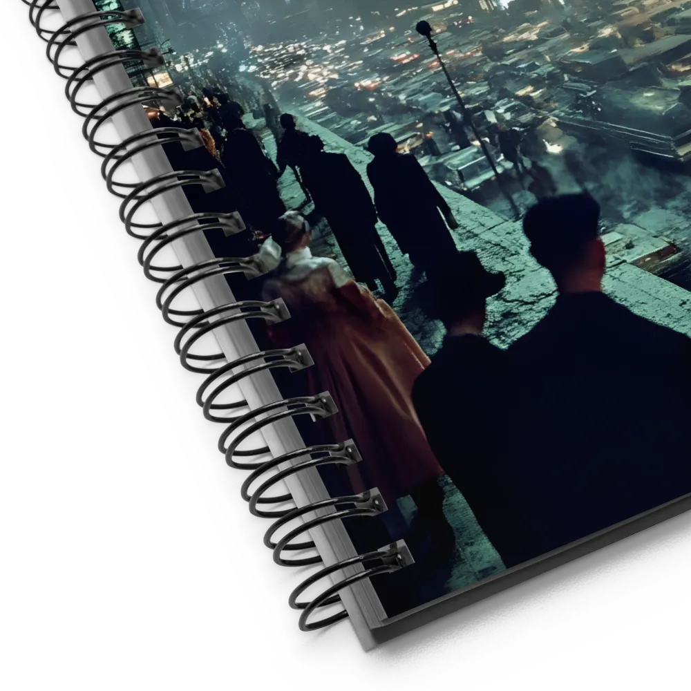 Neo-Noir Urban Future 
 Spiral Notebook | 140 pages