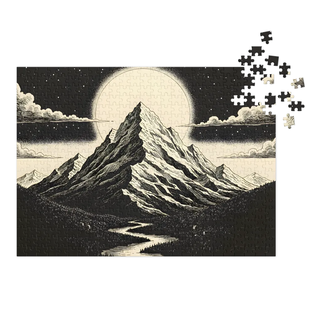 Lunar Mountain Landscape | Jigsaw Puzzles